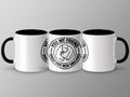 Three white mugs with black handles display the text "YOU MY FRIEND SHOULD HAVE BEEN SWALLOWED".